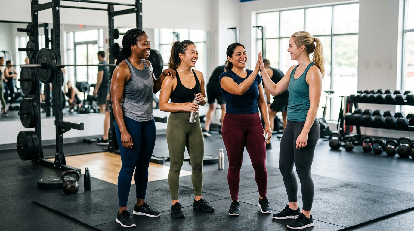 Women standing confidently after finishing a lower-body workout for legs and glutes.