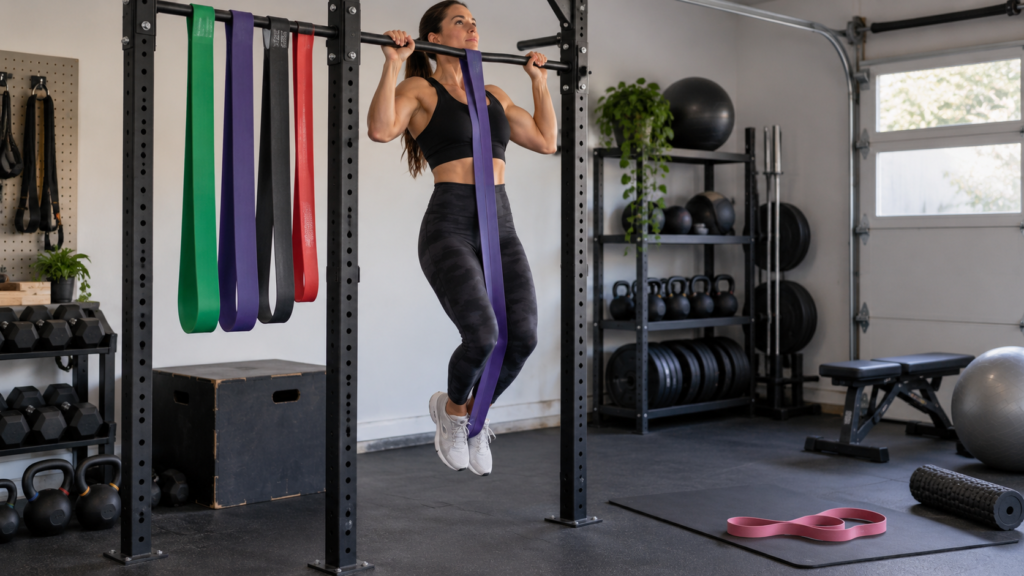  Long loop resistance bands for assisted pull ups strength training and mobility workouts